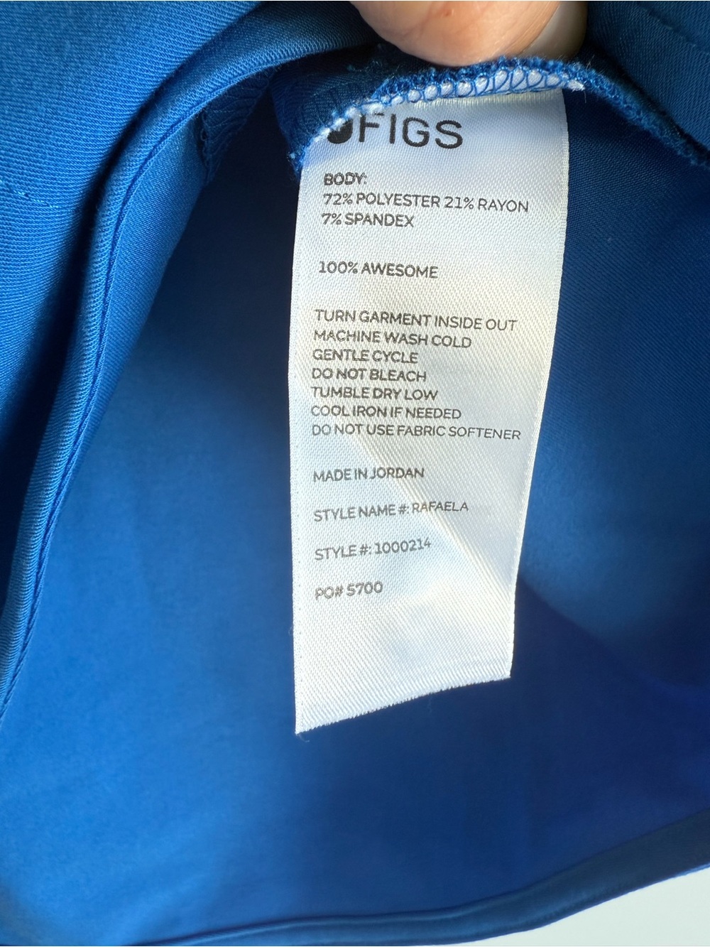 FIGS Rafaela Oversized Scrub Top Size XS - Picture 4 of 4